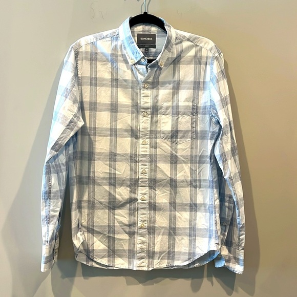 Bonobos TWO Men's Plaid Shirts Size Medium Slim Fit Button Down Casual - Picture 4 of 15